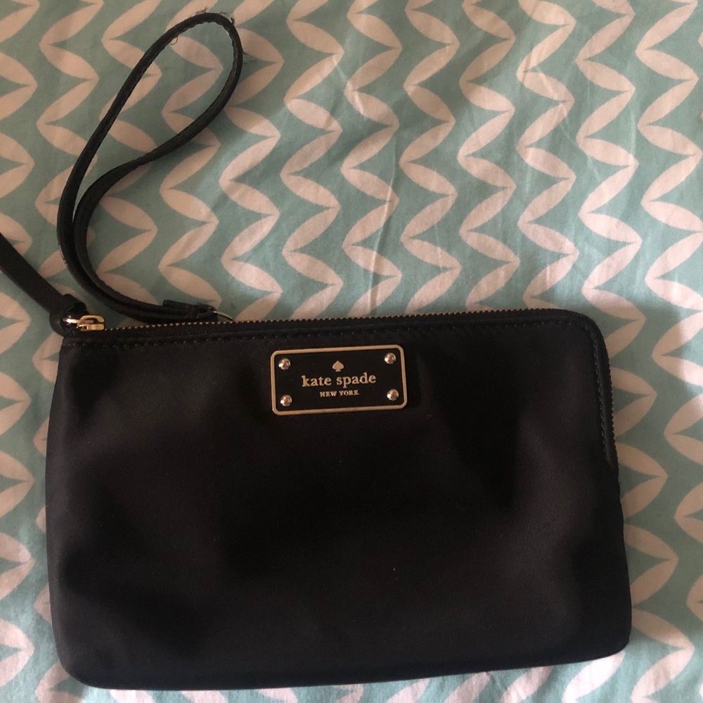 Kate Spade black wristlet